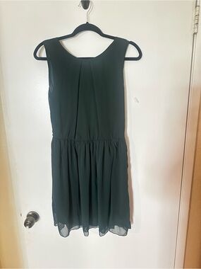 Sleeveless Forest Green Midi Dress